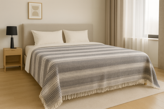 Patura pufoasa din bumbac multicolor -180x220Cm [1]