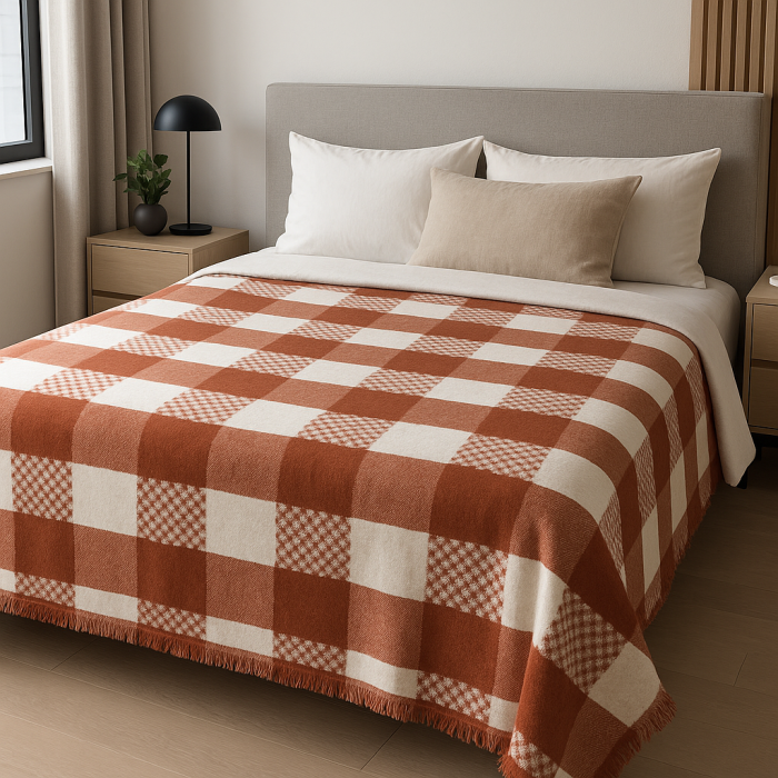 Patura pufoasa din bumbac multicolor -180x220Cm [1]