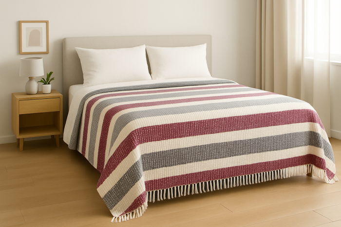Patura pufoasa din bumbac multicolor -180x220Cm [1]