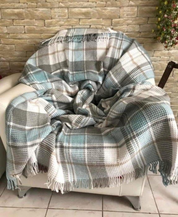 Patura pufoasa din bumbac multicolor -180x220Cm [2]