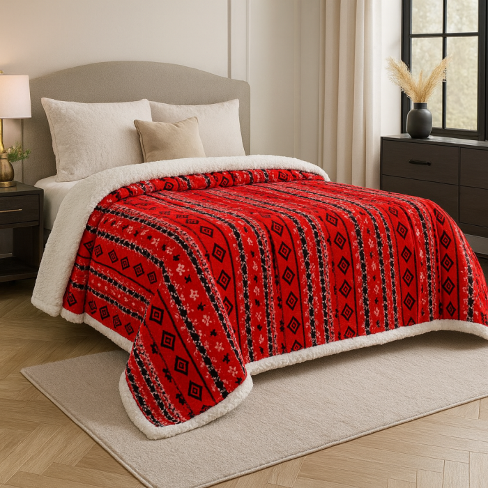 Patura Traditional Cu Blanita Cocolino Moale Si Calduroasa -160x220 Cm [1]