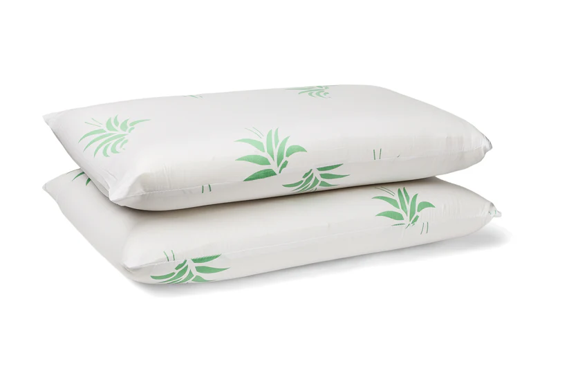 Set 2 Perne Memory Foam 40x70 cm Aloe Vera [1]