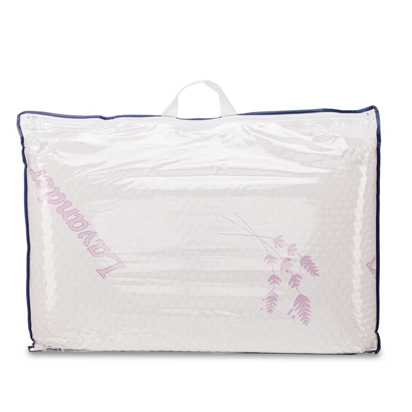 Pernă Memory Foam Tricot Lavender 40x70 cm – cu ulei de lavandă pentru somn odihnitor [4]
