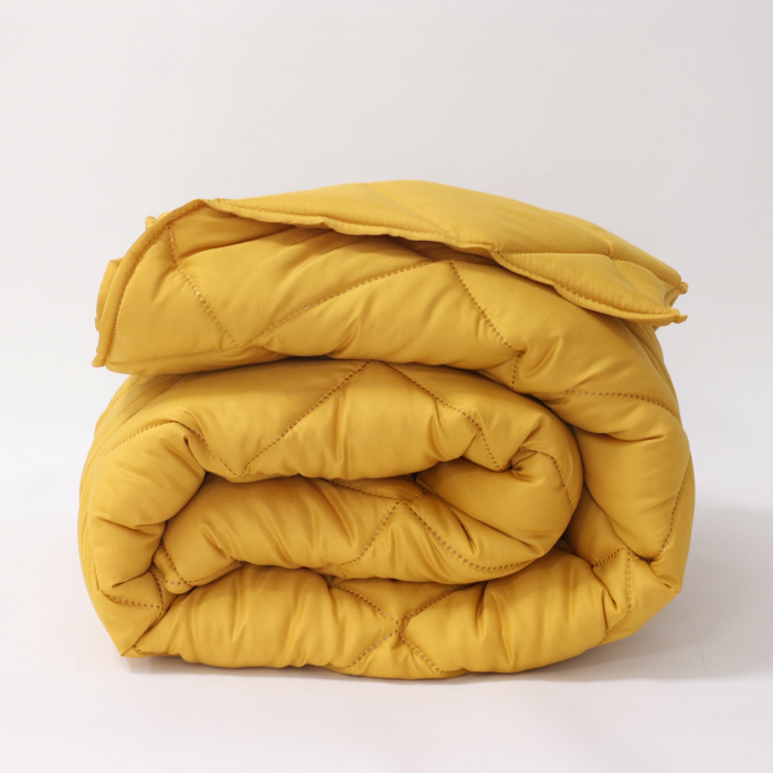 Pilotă de iarnă calduroasa Elinor Muștar 150x210 cm- Hipoalergenica [1]