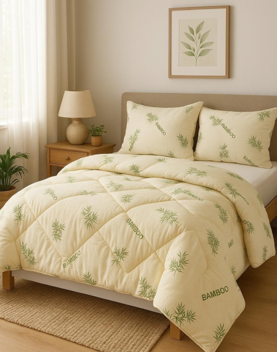 Pilotă de vară ușoară Bamboo Herbal 200x210 cm, pat dublu [1]