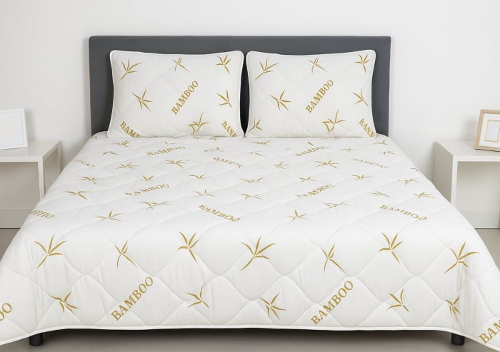 Pilota matlasata Bambus Confort Somnart, 200x220 cm, 500 g, microfibra, iarna, foarte groasa [2]