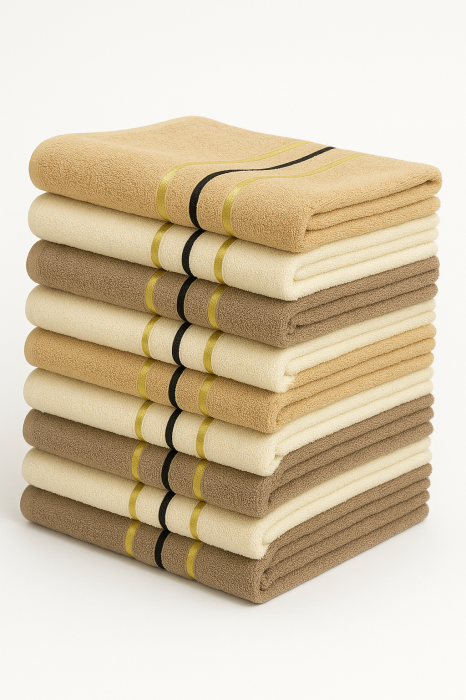 Set 12 Prosoape din Bumbac 100% – 50x85 cm, Moi și Absorbante [1]