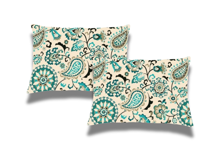 Set 2 Perne matlasate Belina, microfibra imprimata, 50x70 cm, Oriental [1]