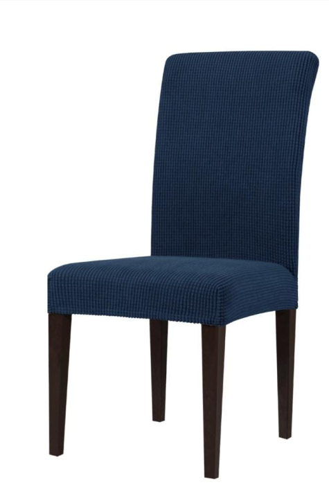Set 6 Huse Pentru Scaun Culoare Albastru– Elastice, Elegante, Durabile [2]