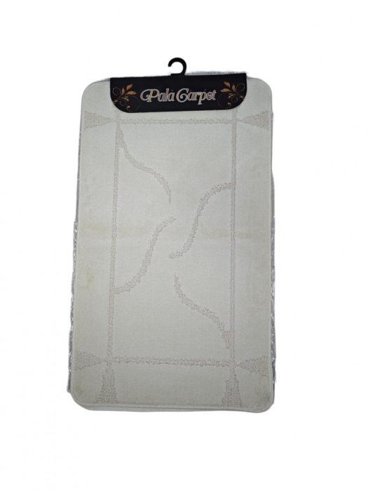 Set covorase baie 3 piese, Model Abstract - Crem 60x100cm [1]