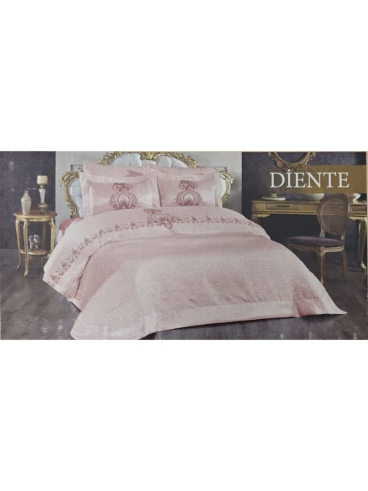Set de Pat 6 Piese Super Lux – Bumbac Premium cu Broderie Manuală [1]