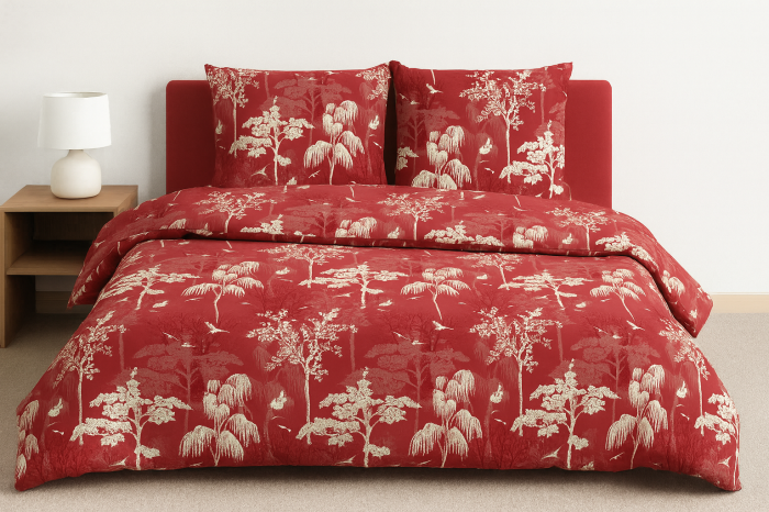 Set Lenjerie de Pat 100% Bumbac – 220×240 cm (4 Piese) – Confort Premium [1]