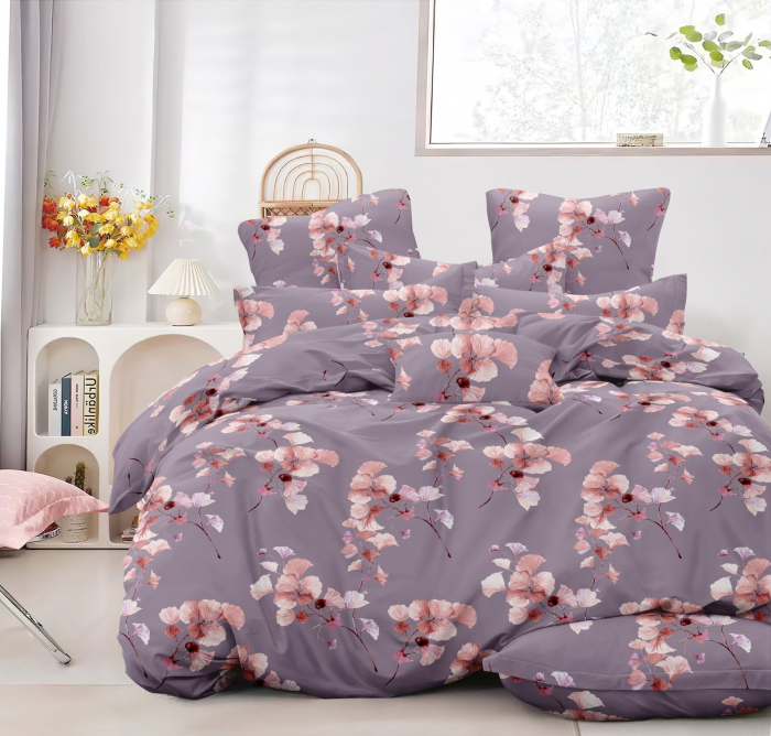 Set pat dublu din microsatin Arlette [1]