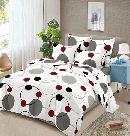 Lenjerie de pat 4 piese Finet 200x230 cm