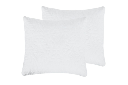 Perne - Set 2 Perne Albe 70x70 Belina, microfibra, lavabile la masina- Hipoalergenice