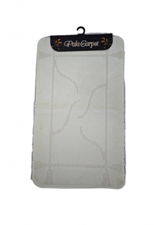 Articole Baie - Set covorase baie 3 piese antiderapante Model Abstract , Crem 50x80cm