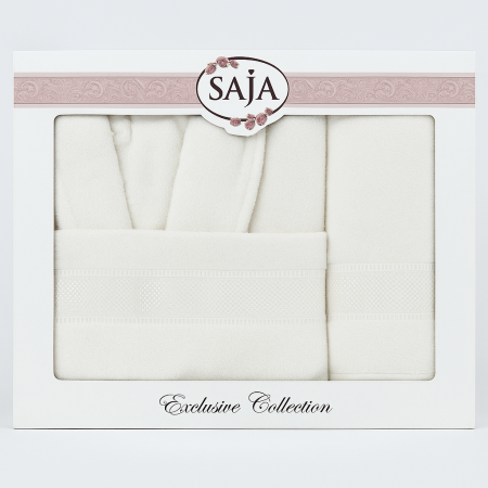 Articole Baie - Set Cadou De Lux – Halat + 2 Prosoape  pentru O Persoană