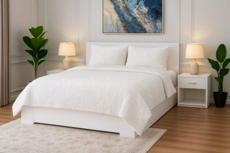 Lenjerii De Pat - Lenjerie De Pat Dublu Cocolino Moale si Pufoasa- 200X220 Cm