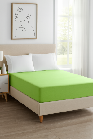 Protectie Saltea - Cearceaf Cu Elastic Jersey Culoare - Verde