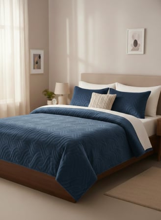 Cuverturi - Cuvertura De Pat Catifea Luxury + 2 Fete De Perna