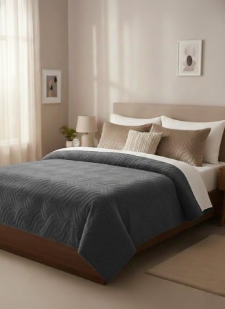 Cuverturi - Cuvertura De Pat Catifea Luxury + 2 Fete De Perna