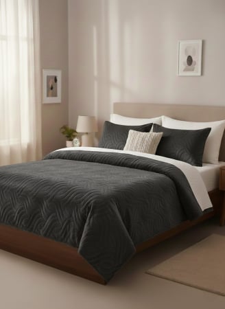 Cuverturi - Cuvertura De Pat Catifea Luxury + 2 Fete De Perna