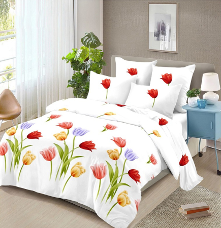 Lenjerii De Pat Bumbac Finet - Lenjerie de pat 4 piese Finet 200x230 cm