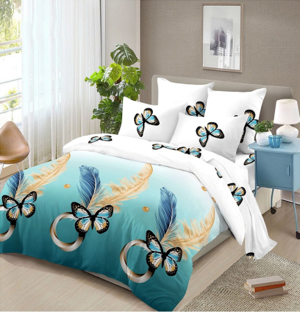 Lenjerie de pat 4 piese Finet 200x230 cm