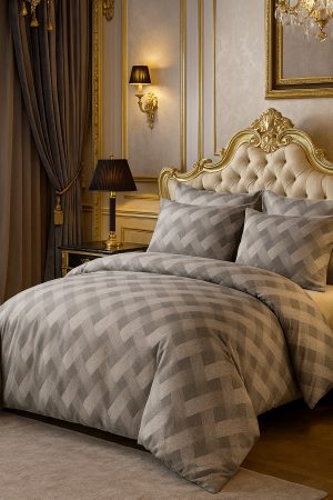 Lenjerii De Pat 100% Bumbac - Lenjerie De Pat Dublu Premium, Bumbac 100%, 4 piese