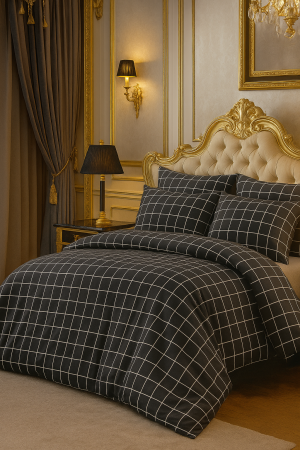 Lenjerii De Pat 100% Bumbac - Lenjerie De Pat Dublu Premium, Bumbac 100%, 4 piese