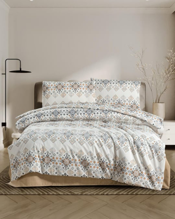 Lenjerii De Pat - Lenjerie De Pat Dublu Premium, Bumbac 100%, 4 piese