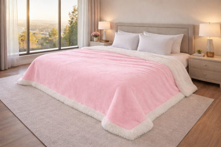 Paturi - Patura Blanket Cu Blanita Cocolino Moale si Calduroasa- 200x220 Cm