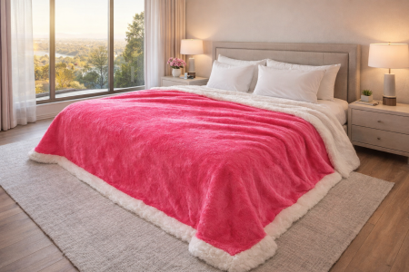 Paturi - Patura Blanket Cu Blanita Cocolino Moale si Calduroasa- 200x220 Cm