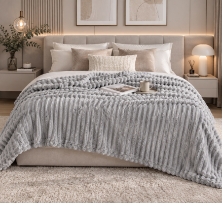 Paturi - Patura Cocolino Gri 200x230 cm – Moale, Calduroasa și Antialergica