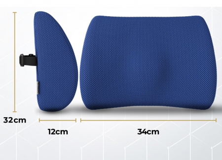 Perna ortopedica anatomica pentru sprijin lombar din spumă memorie cu gel răcoritor [2]
