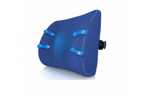 Perna ortopedica anatomica pentru sprijin lombar din spumă memorie cu gel răcoritor [3]