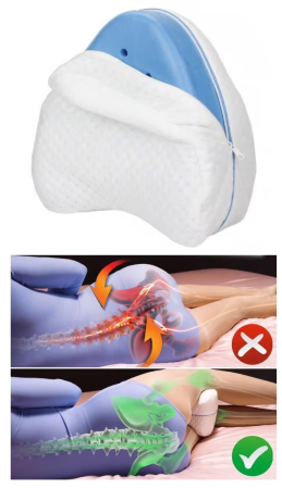 Perna ortopedica pentru genunchi si picioare, spuma cu memorie, husa detasabila, pentru ameliorarea durerilor de sciatica, spate, sold, genunchi si articulatii [8]