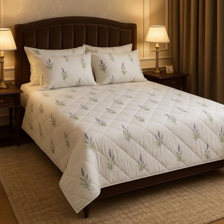 Oferta Speciala - Pilota Matlasata Lavanda - 200x210 Cm Hipoalergenica
