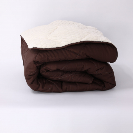 Pilote - Pilota De Iarna Sherpa Mocca Cu Blanita – Moale Si Confort Absolut 200X210 Cm