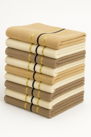 Oferta Speciala - Set 12 Prosoape din Bumbac 100% – 50x85 cm, Moi și Absorbante