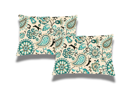 Perne - Set 2 Perne matlasate Belina, microfibra imprimata, 50x70 cm, Oriental