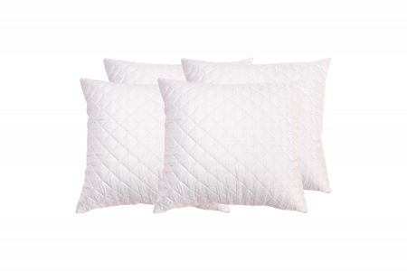 Set 4 perne matlasate 70x70 cm, microfibra cu fibre de carbon [1]