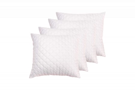 Perne - Set 4 perne matlasate 70x70 cm, microfibra cu fibre de carbon