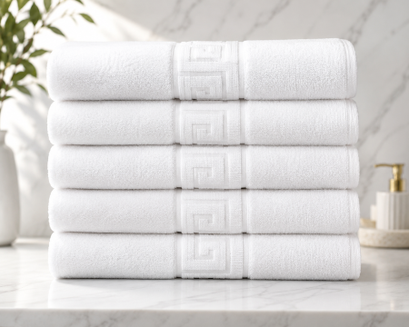 Horeca - Set 5 Prosoape Hotel Luxury Horeca 50x90cm, Bumbac 100%, Densitate 550gsm
