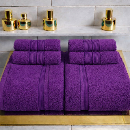 Prosoape de baie - Set 6 Prosoape Bumbac 100% Cu Putere Mare De Absorbtie