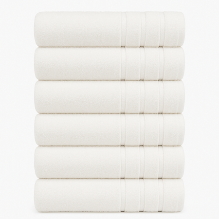 Prosoape de baie - Set 6 prosoape baie bumbac 100%, 70x140 cm – moi și absorbante
