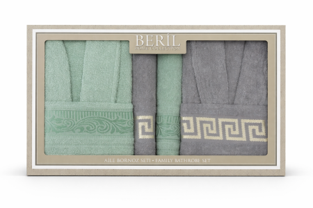 Articole Baie - Set Cadou De Lux– 2 Halate + 4 Prosoape Asortate