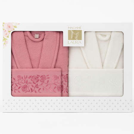 Set Cadou Luxury  2 Halate + 4 Prosoape - Set Cadou De Lux– 2 Halate + 4 Prosoape Asortate