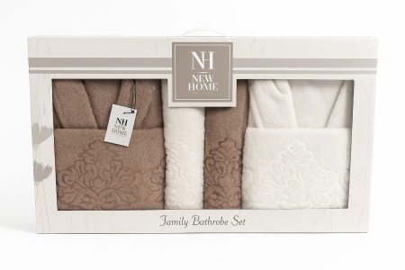 Articole Baie - Set Cadou De Lux– 2 Halate + 4 Prosoape Asortate