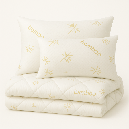 Oferta Speciala - Set Complet Bamboo Memory – Pilota 200x210 cm + 2 Perne 50x70 cm